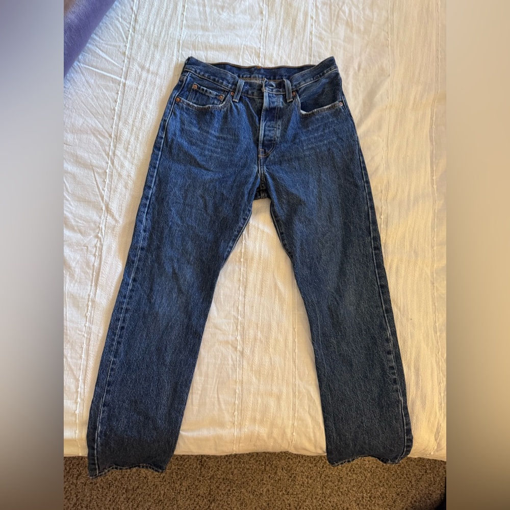 Levi's Dark Blue Straight Leg Jeans
